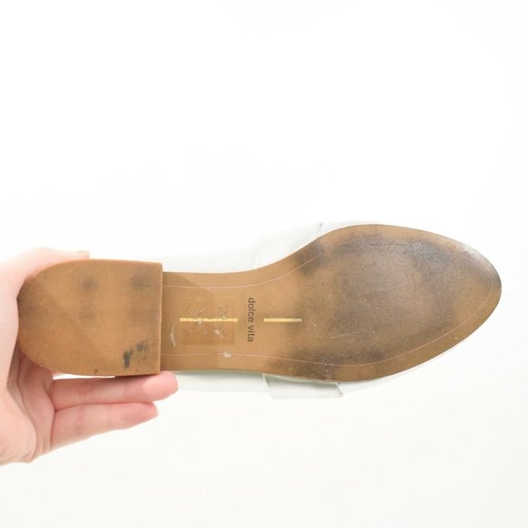 Dolce Vita Metallic Silver Vegan Leather Loafers - Picture 7 of 8